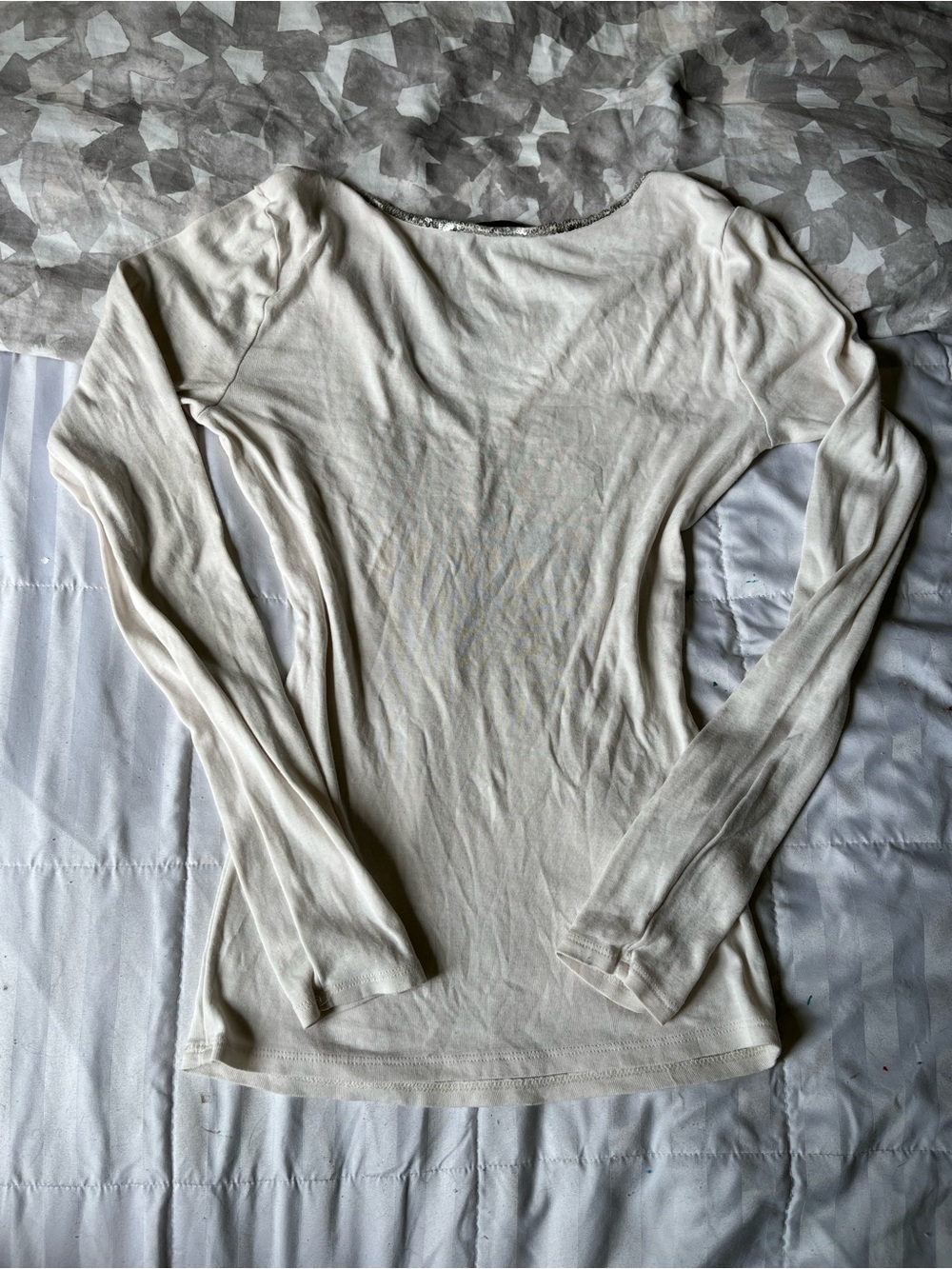 Express white long sleeve top - Picture 3 of 3